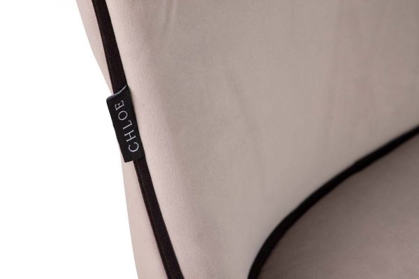 SILLA VELVET GRIS ASPEN 49x54x82 CM - Imagen 2