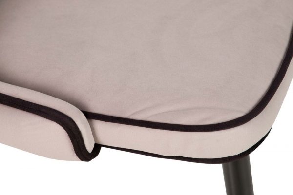 SILLA VELVET GRIS ASPEN 49x54x82 CM - Imagen 3