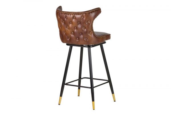 TABURETE BAR PU MARRON CLINTON 46x53x105 CM - Imagen 8