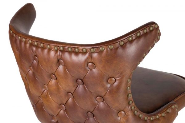 TABURETE BAR PU MARRON CLINTON 46x53x105 CM - Imagen 9