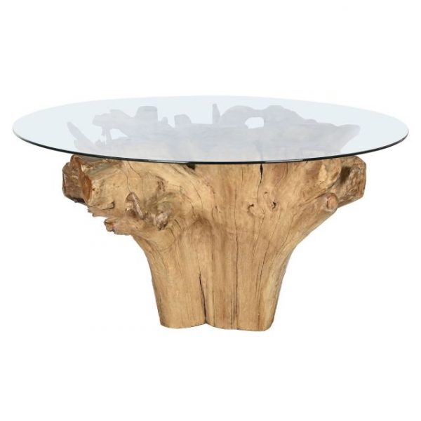 MESA COMEDOR RAIZ DE TECA 160X160X76 - Imagen 2