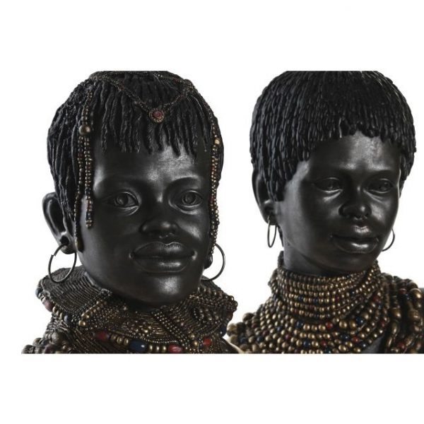 FIGURA RESINA 26X20X42 AFRICANO ENVEJECIDO 2 SURT. - Imagen 2