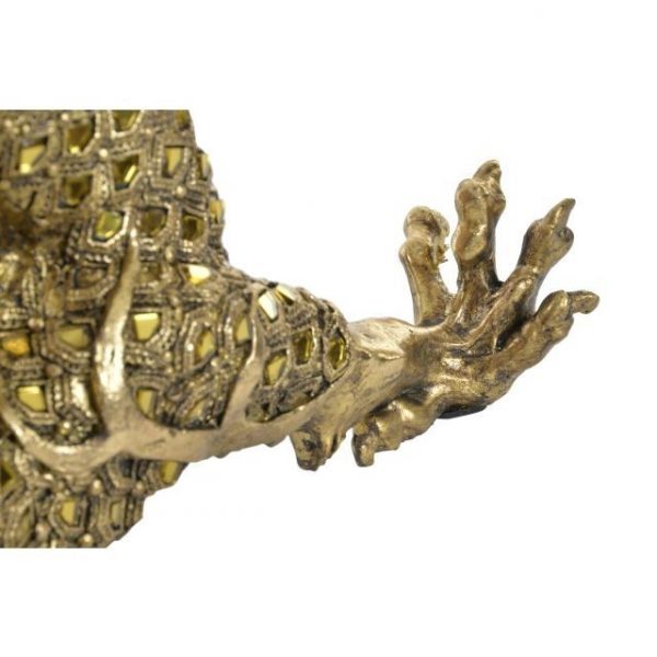 FIGURA RESINA ESPEJO 52X14X32 DRAGON DORADO - Imagen 4