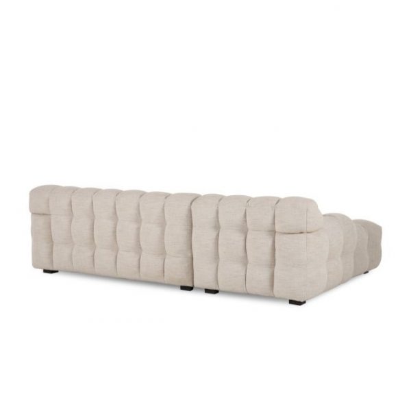 CHAISELONGUE POLIESTER 272X168X76 BEIGE - Imagen 5