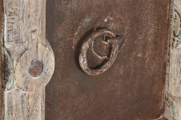 CONSOLA TECA HIERRO 189,5X43X92 PIEZA UNICA - Imagen 5