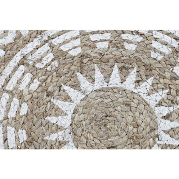 ALFOMBRA YUTE 200X200X0,75 2000 GSM MANDALA - Imagen 3