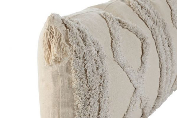 COJIN POLIESTER ALGODON 50X8X30 380 GR CRUDO - Imagen 2