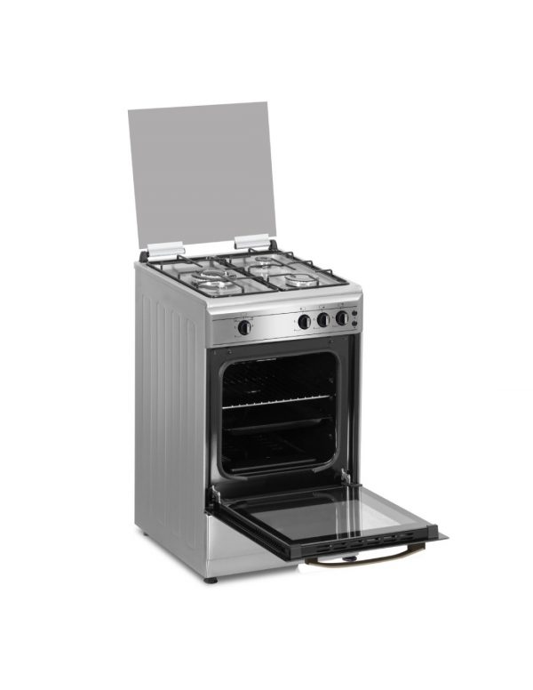 COCINA GAS BUTANO JOHNSON 50CM INOX COCI50B3X1 - Imagen 2
