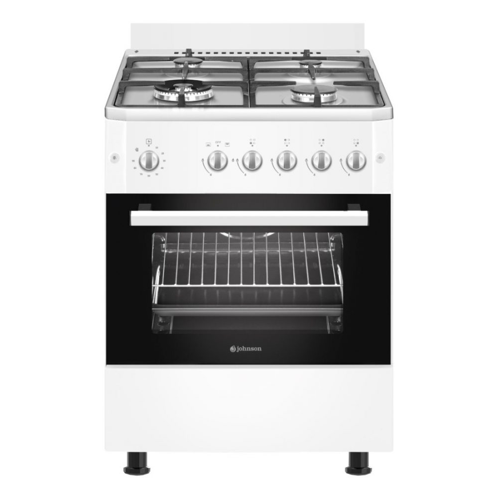 COCINA GAS BUTANO JOHNSON 60CM BLANCA COCI60BB1
