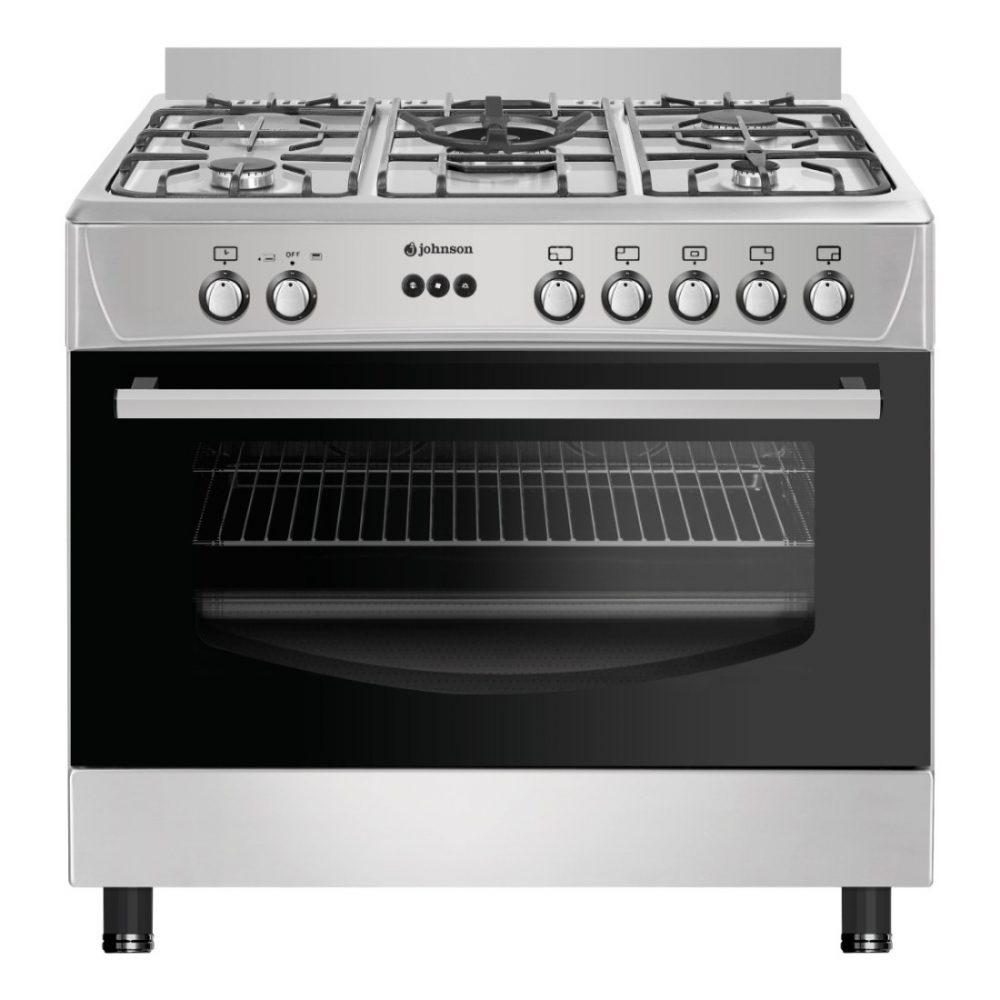 COCINA GAS BUTANO JOHNSON 90CM INOX CONA90BX1