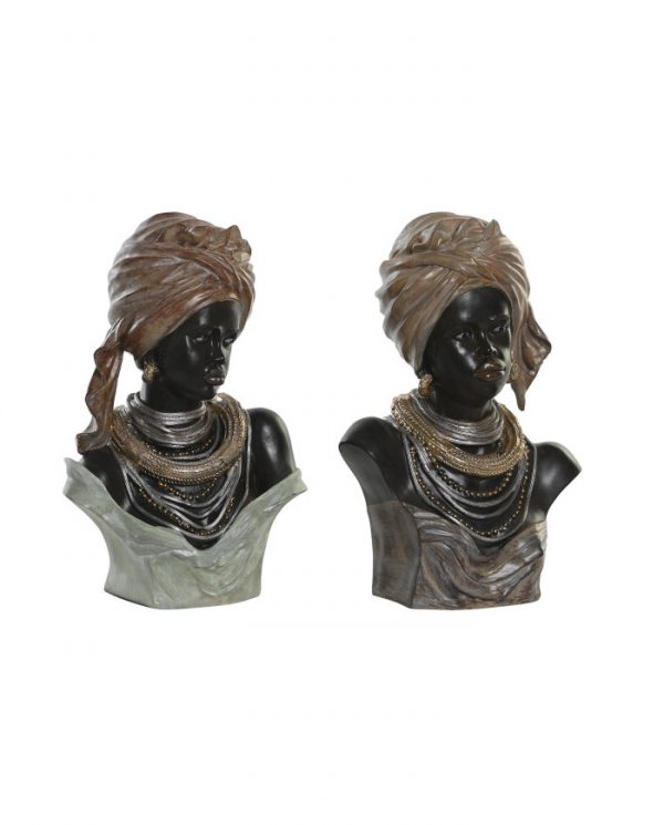 FIGURA RESINA 26X17X40 AFRICANA 2 SURT.