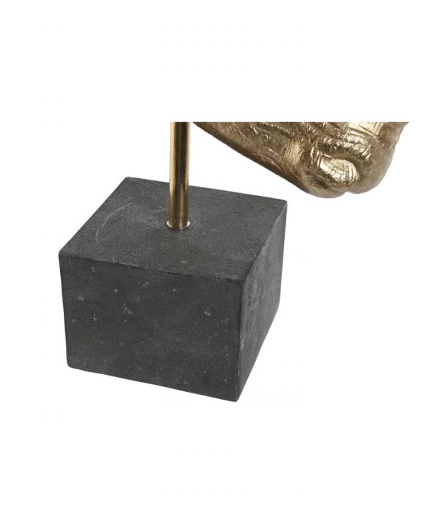 FIGURA RESINA 33X24X43,5 RINO DORADO - Imagen 4