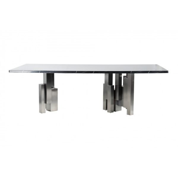 MESA COMEDOR INOX / MARMOL KULWIN 250x110x78 CM - Imagen 2