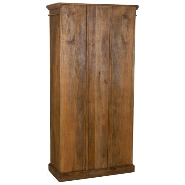 VITRINA DE MADERA Y CRISTAL MARRÓN 90X40X183 - Imagen 4