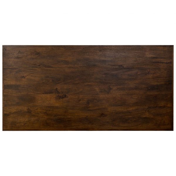 MESA RECTANGULAR MADERA Y METAL MARRON 180X90X76 - Imagen 5