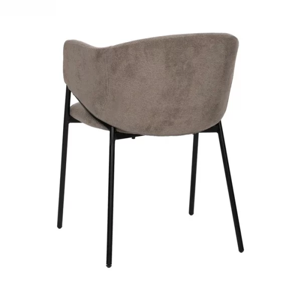 SILLA TAUPE TEJIDO-METAL 54 X 60 X 78 CM - Imagen 4