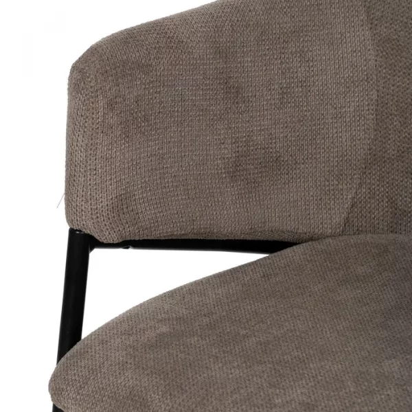 SILLA TAUPE TEJIDO-METAL 54 X 60 X 78 CM - Imagen 8