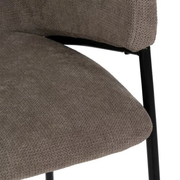 SILLA TAUPE TEJIDO-METAL 54 X 60 X 78 CM - Imagen 9