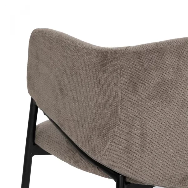 SILLA TAUPE TEJIDO-METAL 54 X 60 X 78 CM - Imagen 10