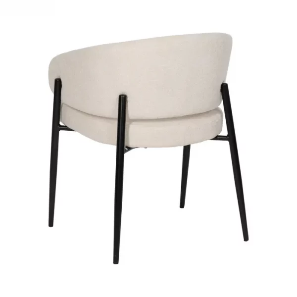 SILLA BLANCO TEJIDO-METAL CONTRACT 60 X 57 X 79 CM - Imagen 4