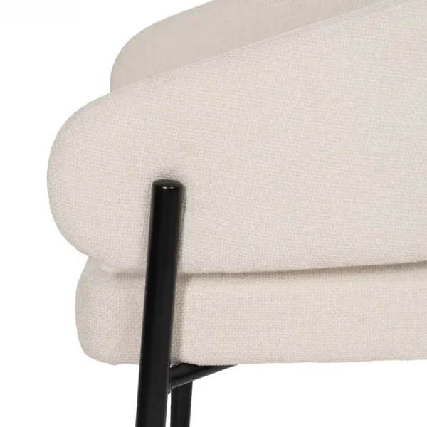 SILLA BLANCO TEJIDO-METAL CONTRACT 60 X 57 X 79 CM - Imagen 6