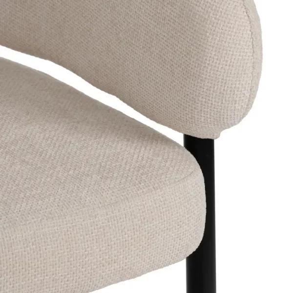 SILLA BLANCO TEJIDO-METAL CONTRACT 60 X 57 X 79 CM - Imagen 9