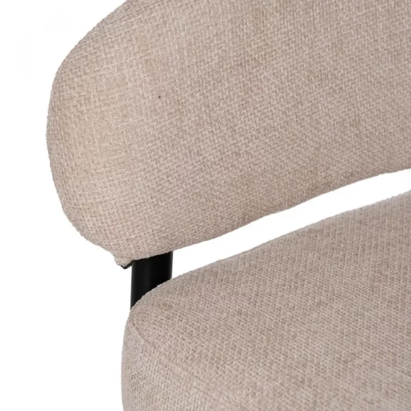 SILLA BEIGE TEJIDO-METAL CONTRACT 60 X 57 X 79 CM - Imagen 8