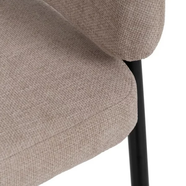 SILLA BEIGE TEJIDO-METAL CONTRACT 60 X 57 X 79 CM - Imagen 9