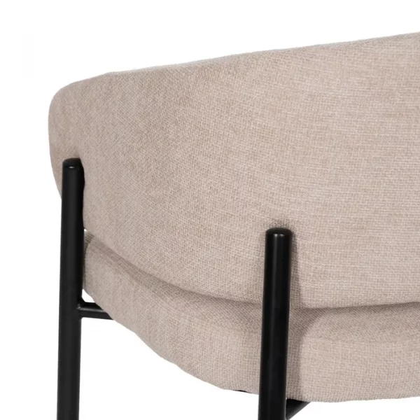 SILLA BEIGE TEJIDO-METAL CONTRACT 60 X 57 X 79 CM - Imagen 10