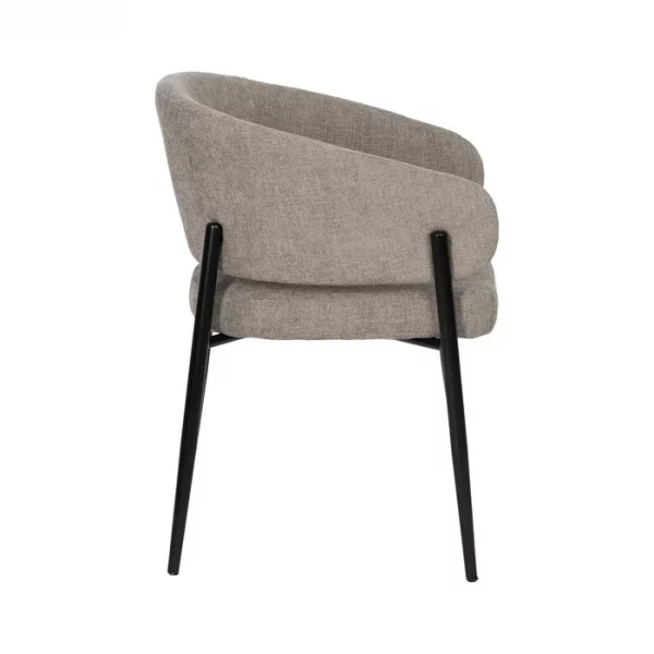 SILLA TAUPE TEJIDO-METAL CONTRACT 60 X 57 X 79 CM - Imagen 3