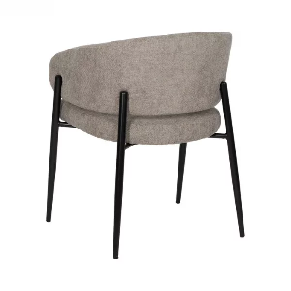 SILLA TAUPE TEJIDO-METAL CONTRACT 60 X 57 X 79 CM - Imagen 4