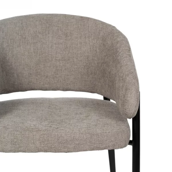 SILLA TAUPE TEJIDO-METAL CONTRACT 60 X 57 X 79 CM - Imagen 5