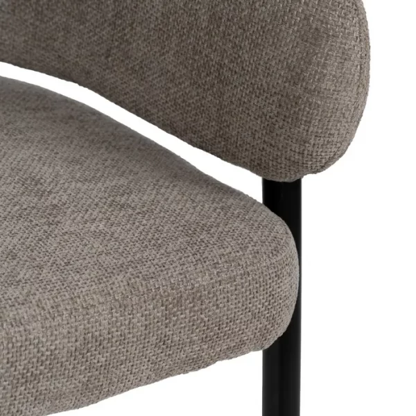 SILLA TAUPE TEJIDO-METAL CONTRACT 60 X 57 X 79 CM - Imagen 9
