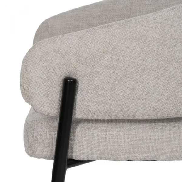 SILLA GRIS TEJIDO-METAL CONTRACT 60 X 57 X 79 CM - Imagen 6