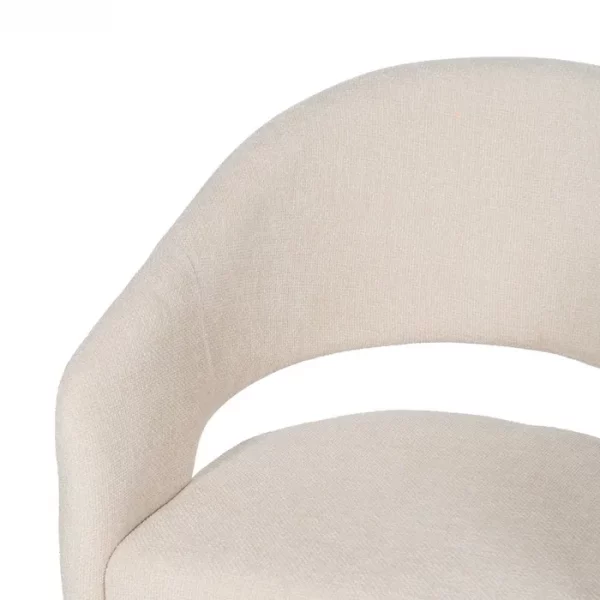 SILLA BLANCO TEJIDO-METAL CONTRACT 57 X 56 X 81 CM - Imagen 6