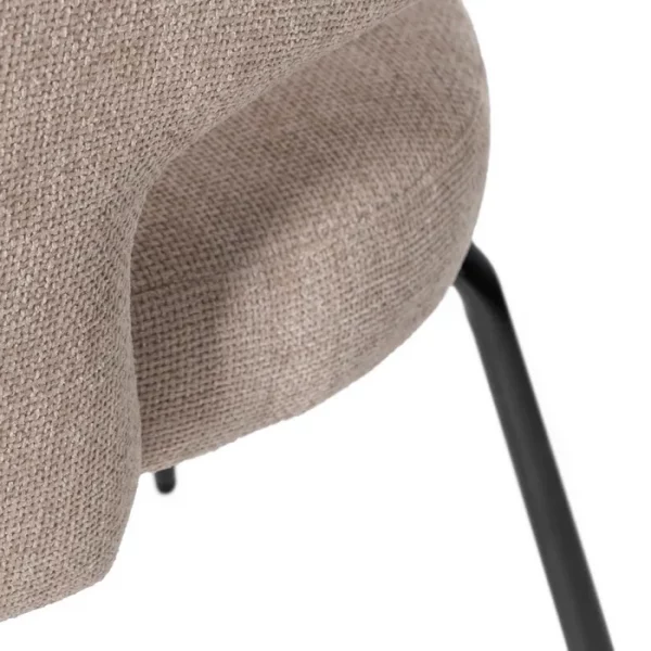 SILLA BEIGE TEJIDO-METAL CONTRACT 57 X 56 X 81 CM - Imagen 10