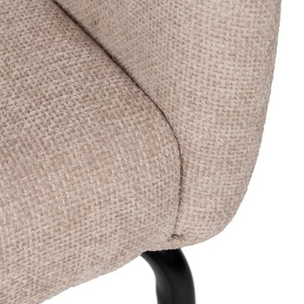 SILLA BEIGE TEJIDO-METAL CONTRACT 57 X 56 X 81 CM - Imagen 11