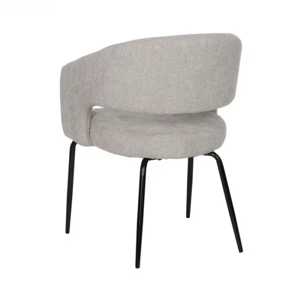 SILLA TAUPE TEJIDO-METAL CONTRACT 57 X 56 X 81 CM - Imagen 4