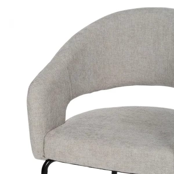 SILLA TAUPE TEJIDO-METAL CONTRACT 57 X 56 X 81 CM - Imagen 6