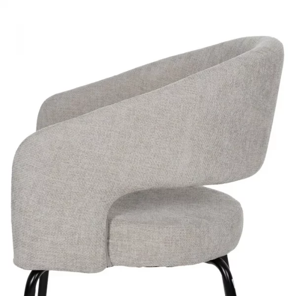 SILLA TAUPE TEJIDO-METAL CONTRACT 57 X 56 X 81 CM - Imagen 7