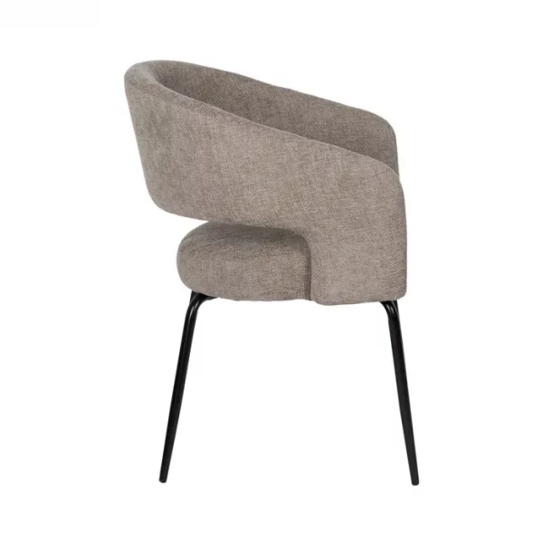 SILLA GRIS TEJIDO-METAL CONTRACT 57 X 56 X 81 CM - Imagen 3
