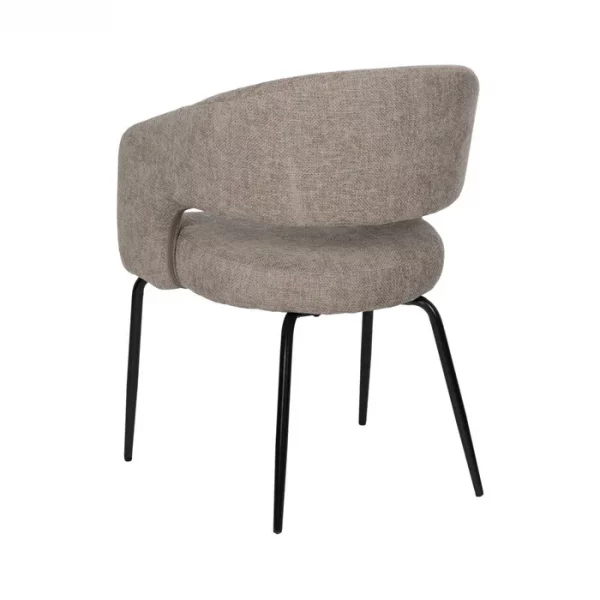 SILLA GRIS TEJIDO-METAL CONTRACT 57 X 56 X 81 CM - Imagen 4