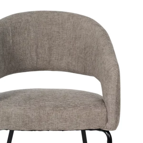 SILLA GRIS TEJIDO-METAL CONTRACT 57 X 56 X 81 CM - Imagen 5