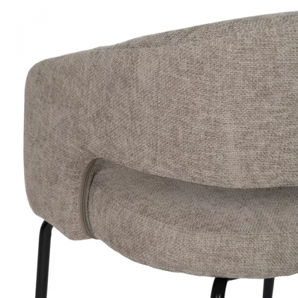 SILLA GRIS TEJIDO-METAL CONTRACT 57 X 56 X 81 CM - Imagen 12