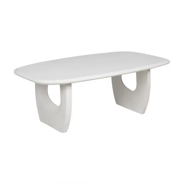MESA CENTRO BLANCO ROZADO 130 X 70 X 46 CM - Imagen 2