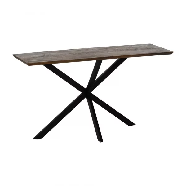 CONSOLA MIEL MADERA DE MANGO DECORACIÓN 130 X 40 X 76 CM - Imagen 2