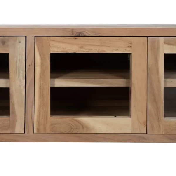 MUEBLE TV NATURAL MADERA DE ACACIA SALÓN 180 X 50 X 40 CM - Imagen 5
