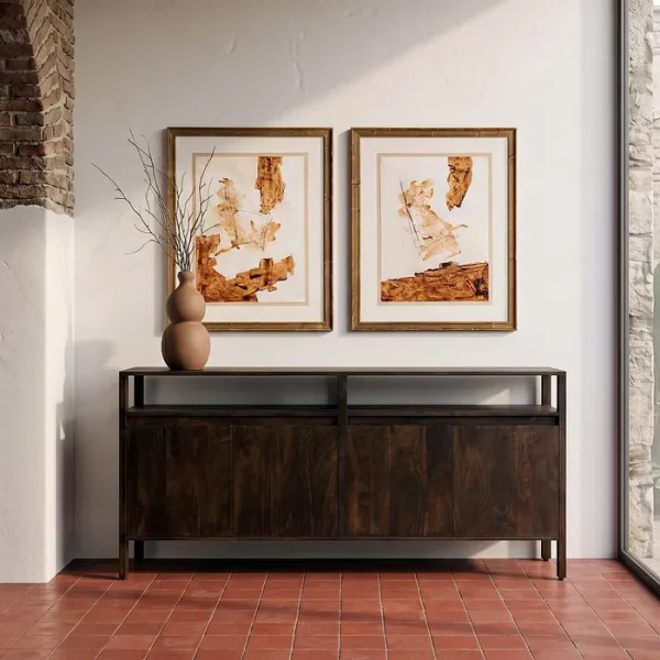 APARADOR MARRÓN MADERA DE MANGO SALÓN 190 X 40 X 86 CM
