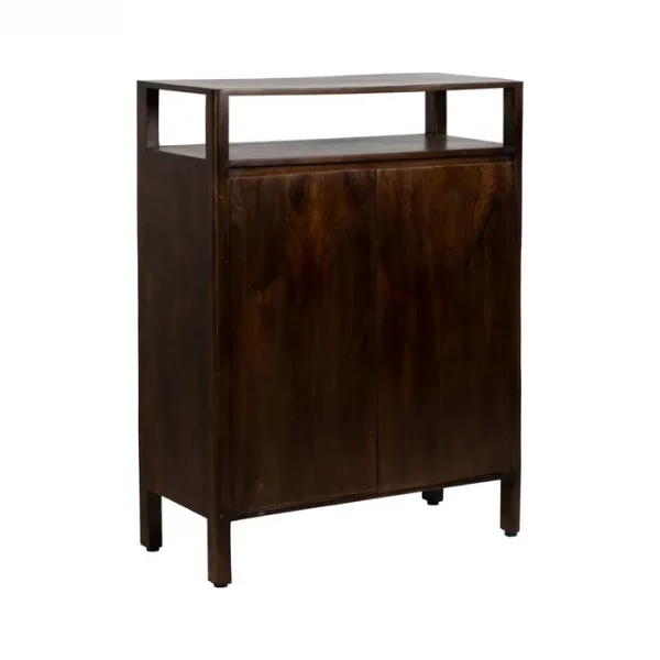 ARMARIO MARRÓN MADERA DE MANGO SALÓN 94 X 40 X 120 CM - Imagen 3