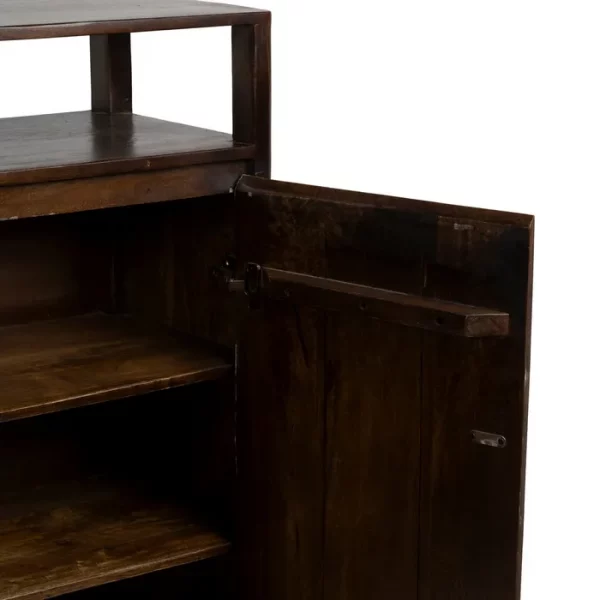 ARMARIO MARRÓN MADERA DE MANGO SALÓN 94 X 40 X 120 CM - Imagen 7